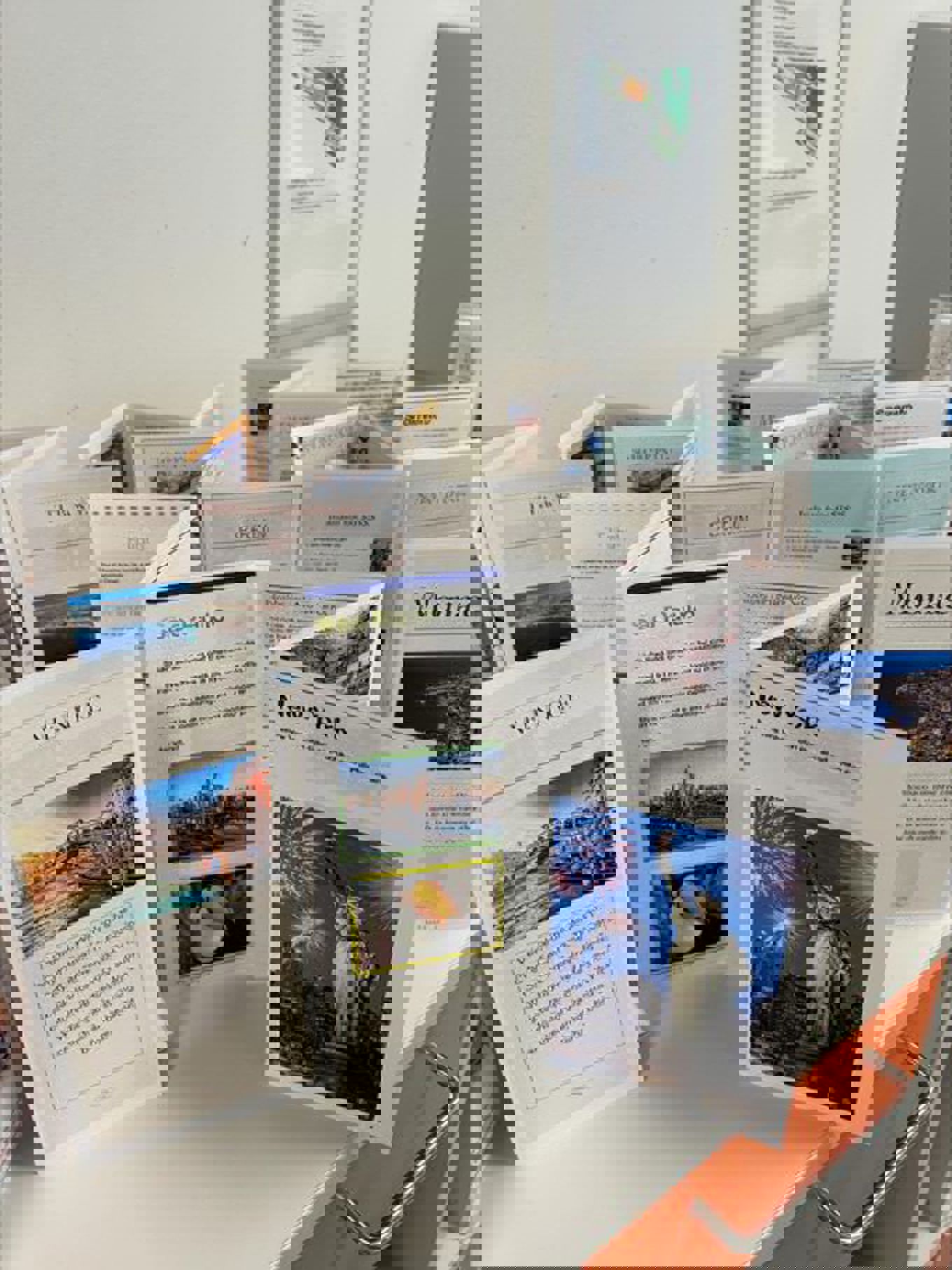 En gruppe bøker på et bord